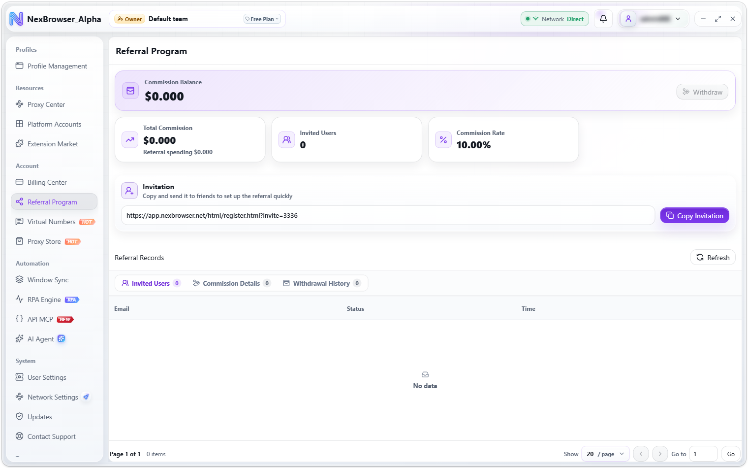 Referral Program