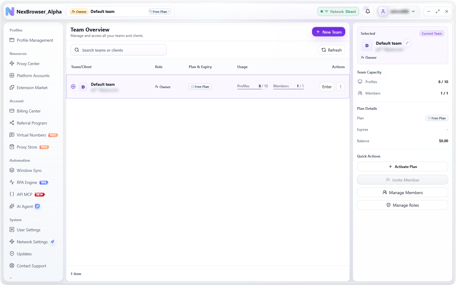 Team Overview